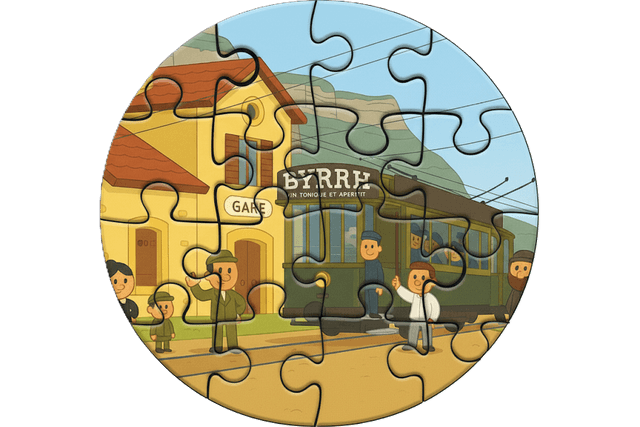 Icône de pièces de puzzle multicolores